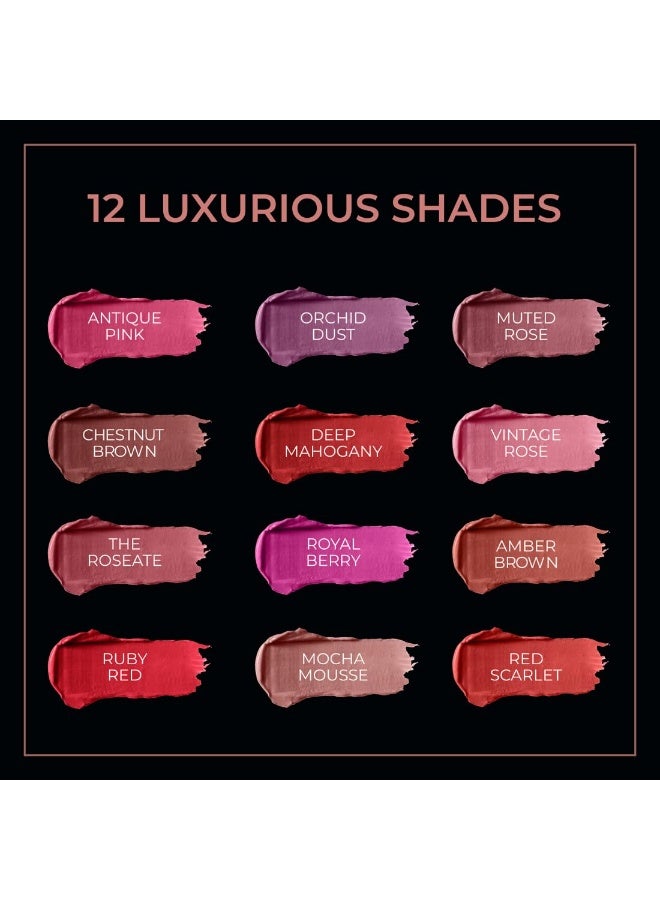 Blue Heaven Roseate Soft Matte Lipstick Infused With Argan & Rosehip Oil for Intense Hydration | High Color Payoff | Long Lasting Lipstick for women | Mocha Mousse | 4gm - Image 3